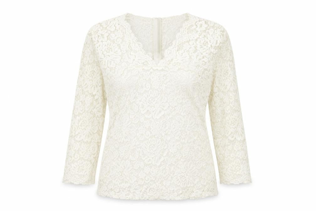 Diego Reiga Womens White Floral Viscose Basic T-Shirt Size 8 V-Neck