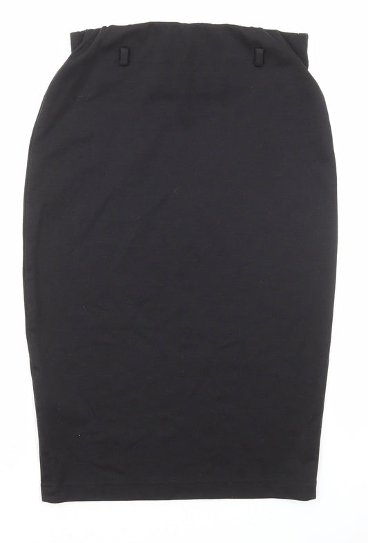 South Womens Black Polyester Straight & Pencil Skirt Size 12