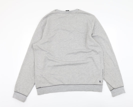 Protest Xplore Mens Grey Cotton Pullover Sweatshirt Size XL
