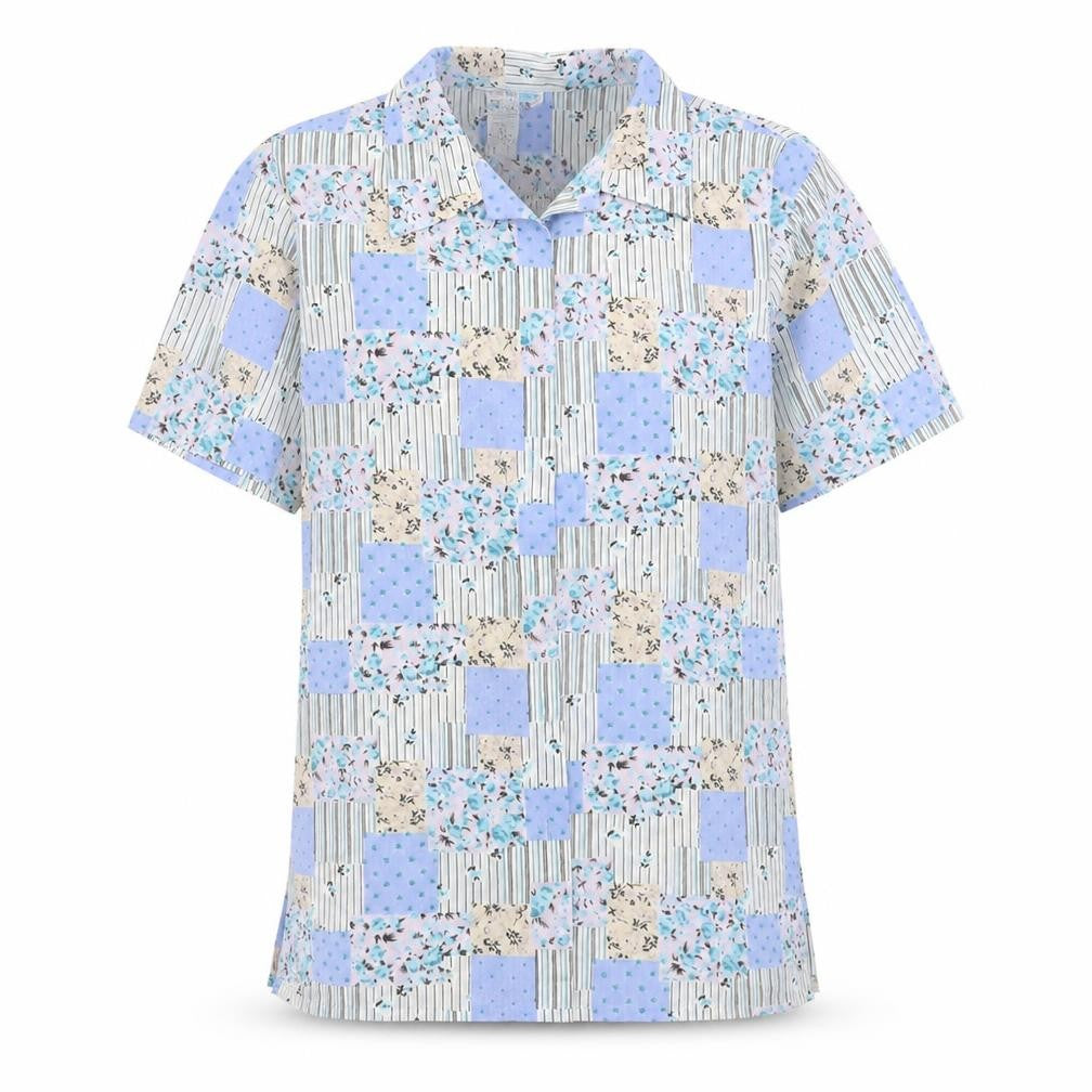 Jordan Womens Multicoloured Floral Polyester Basic Button-Up Size M Collared
