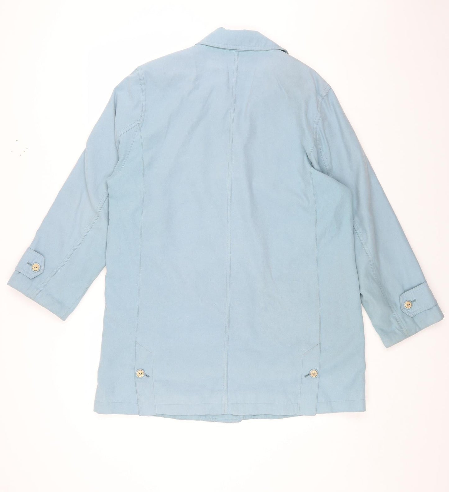 Preworn Womens Blue Jacket Size 8 Button