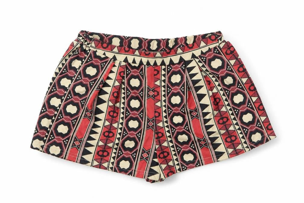 SheIn Womens Multicoloured Geometric Polyester Hot Pants Shorts Size XS L3 in Regular