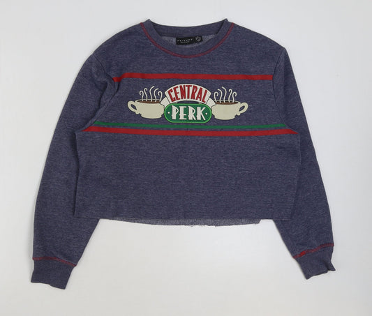 Primark Womens Blue Polyester Pullover Sweatshirt Size XS Pullover - Central Perk Friends