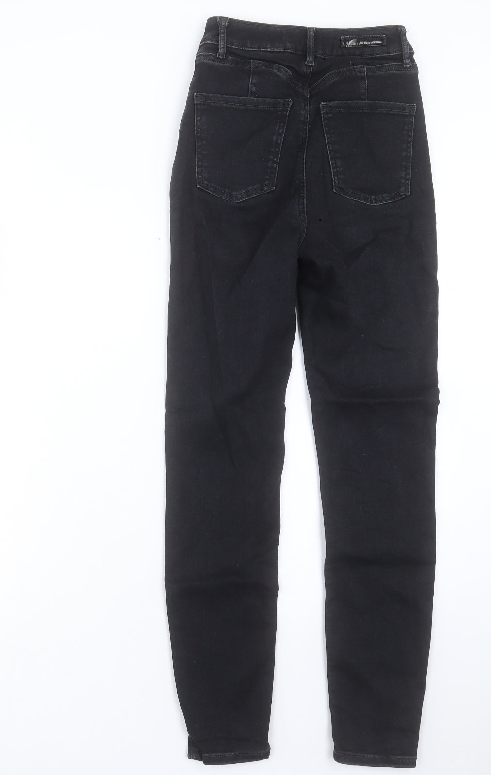 NEXT Womens Black Cotton Skinny Jeans Size 26 in L30 in Regular Button