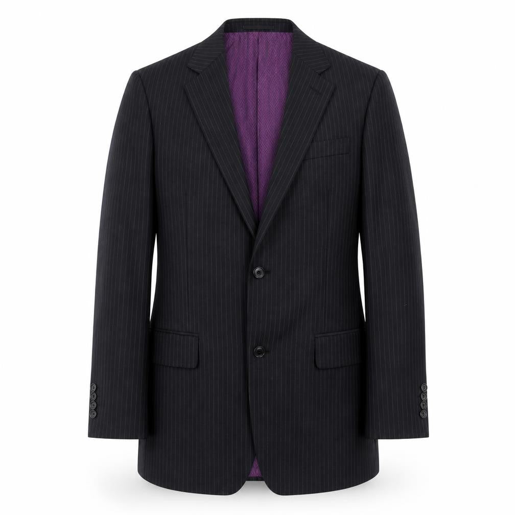 Mens 36 Chest Regular Racing Green Black Two-Button