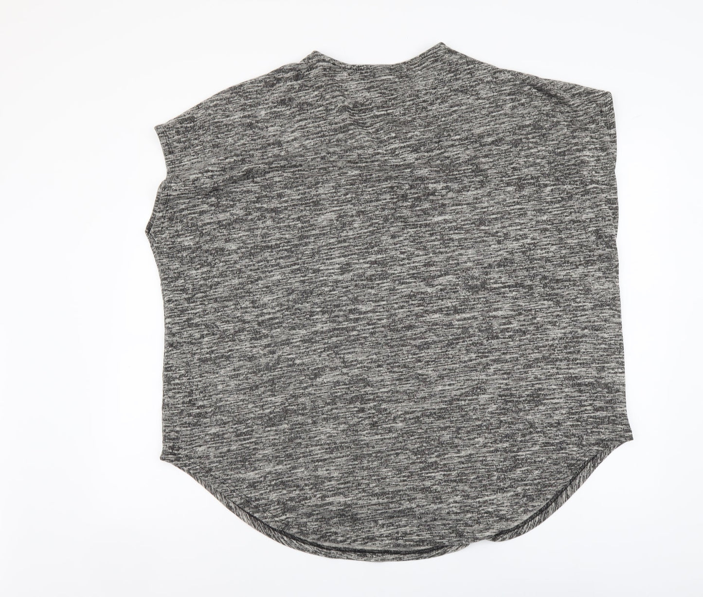 Body Flirt Womens Grey Geometric Viscose Basic Blouse Size XL V-Neck