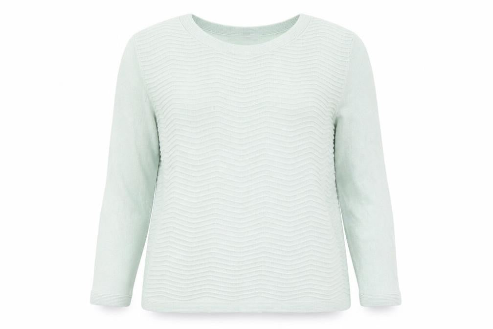 Marks and Spencer Womens Green Round Neck Acrylic Pullover Jumper Size 14