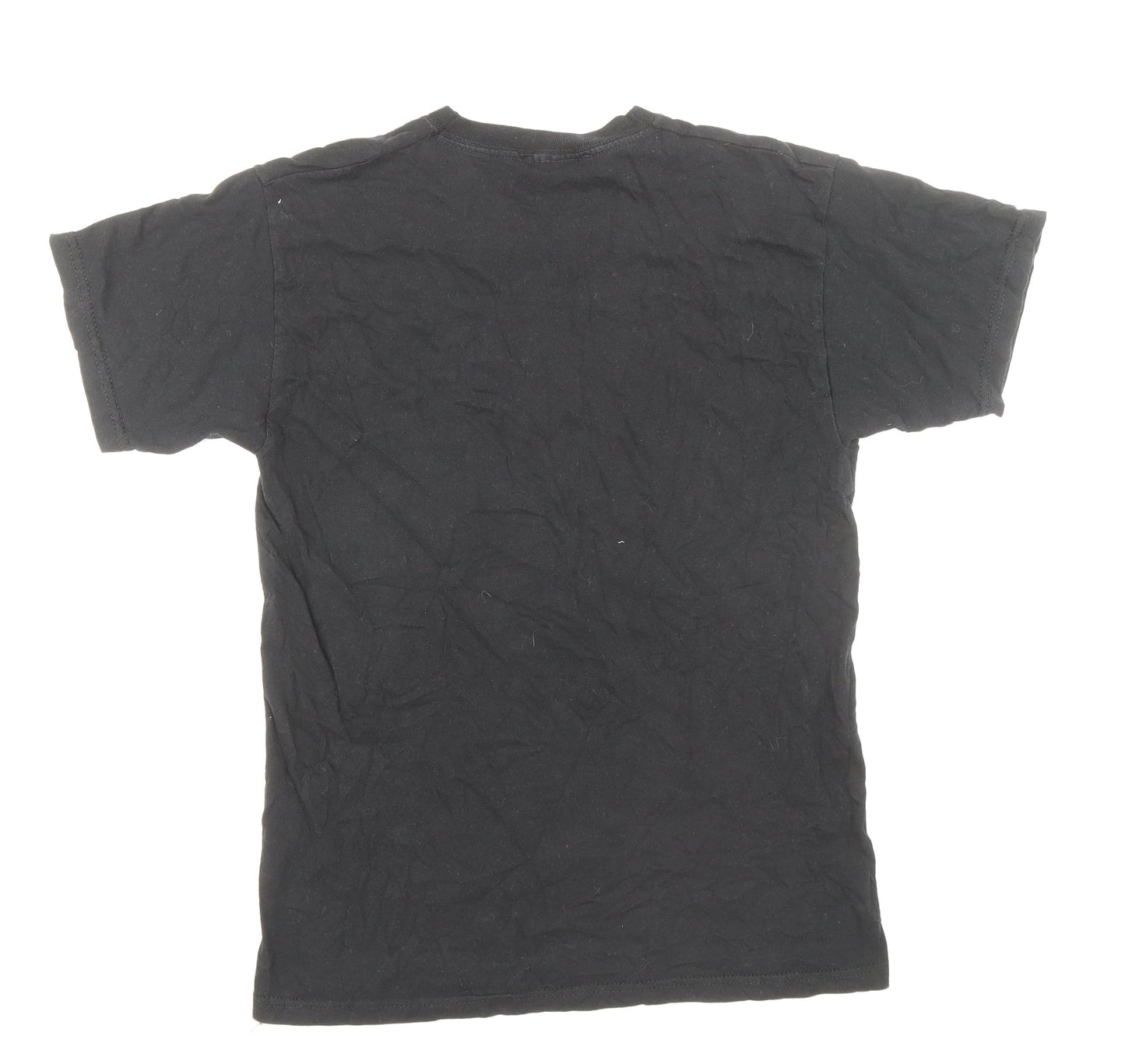 Love Womens Black 100% Cotton Basic T-Shirt Size S Round Neck - Sassy