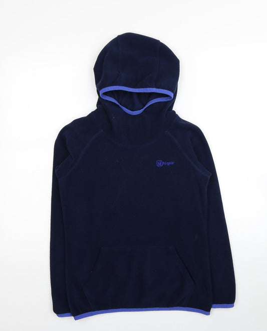 Hi Gear Womens Blue Polyester Pullover Hoodie Size 8 Pullover