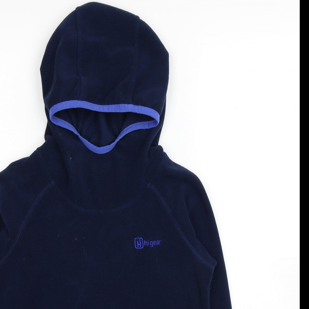 Hi Gear Womens Blue Polyester Pullover Hoodie Size 8 Pullover