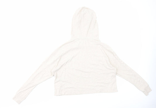 NEXT Womens Beige Polyester Pullover Hoodie Size S Pullover