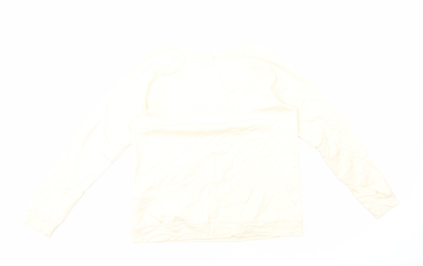 ESMARA Womens Beige Cotton Pullover Sweatshirt Size 10 Pullover