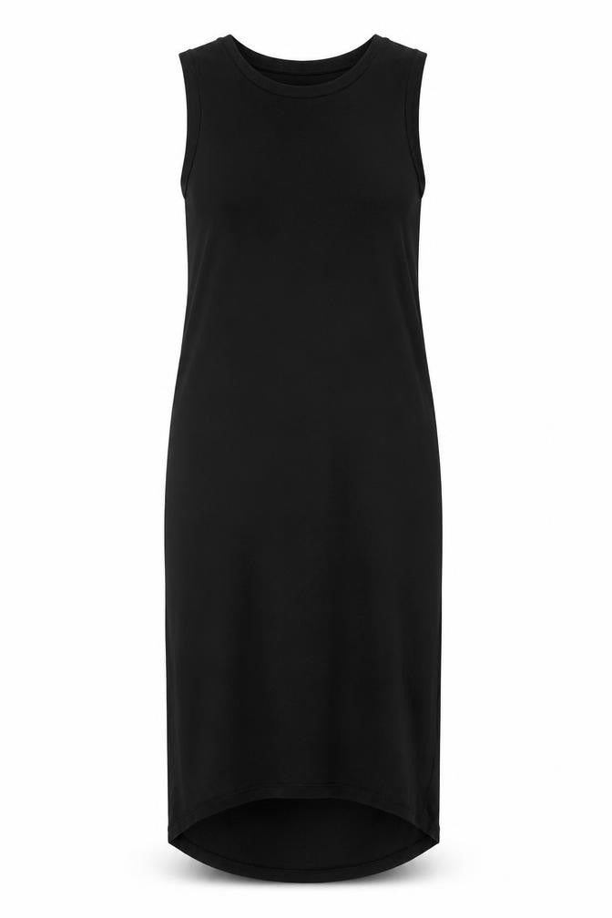 Marks and Spencer Womens Black Viscose Maxi Size 10 Boat Neck Pullover
