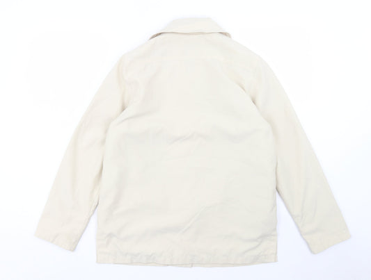 Danni Mac Womens Beige Jacket Size S Button