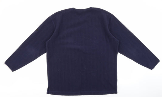 Nx sport Mens Blue Polyester Pullover Sweatshirt Size M