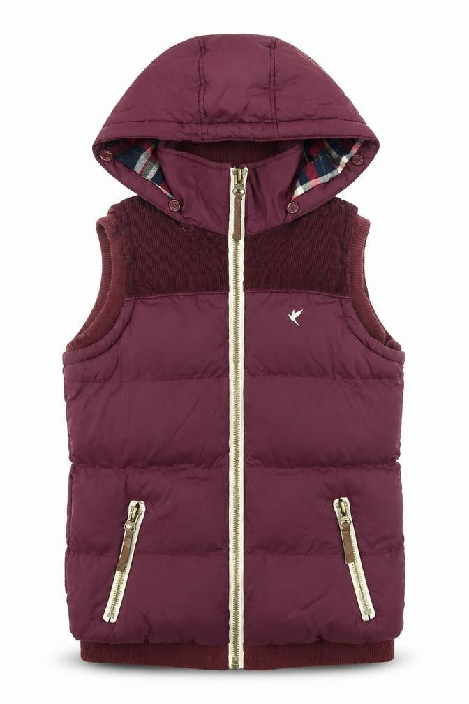 Blonde + Blonde Womens Purple Gilet Jacket Size 8 Zip