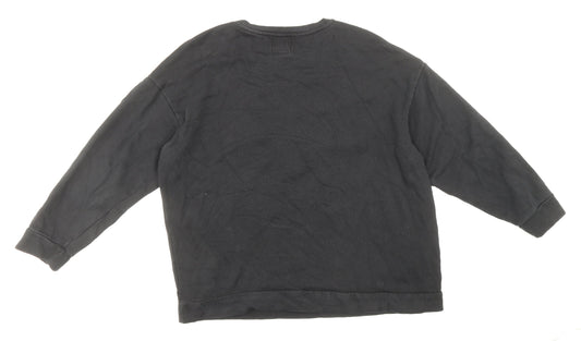 Zara Womens Black Polyester Pullover Sweatshirt Size L Pullover - The Devil Wears Prada