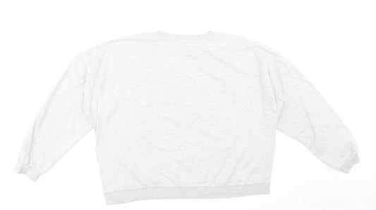 Difuzed Womens Grey Cotton Pullover Sweatshirt Size 22 Pullover