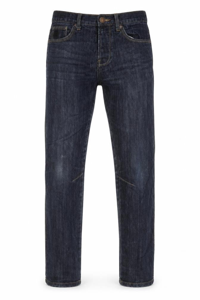 D.Co Certified Mens Blue Cotton Straight Jeans Size 28 in L32 in Slim Button