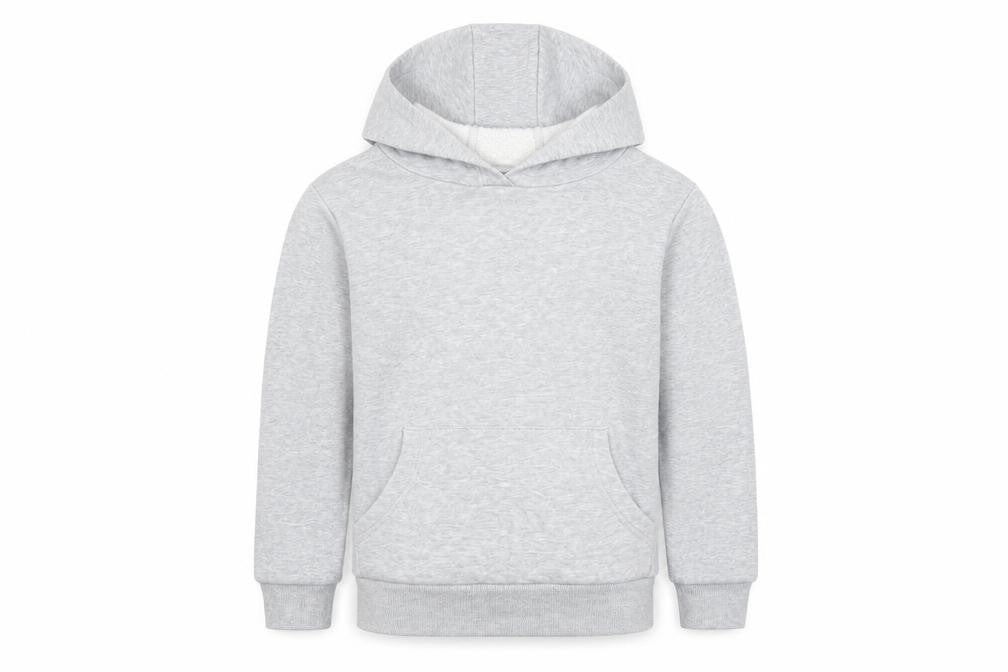 Marks and Spencer Girls Grey Cotton Pullover Hoodie Size 8-9 Years Pullover