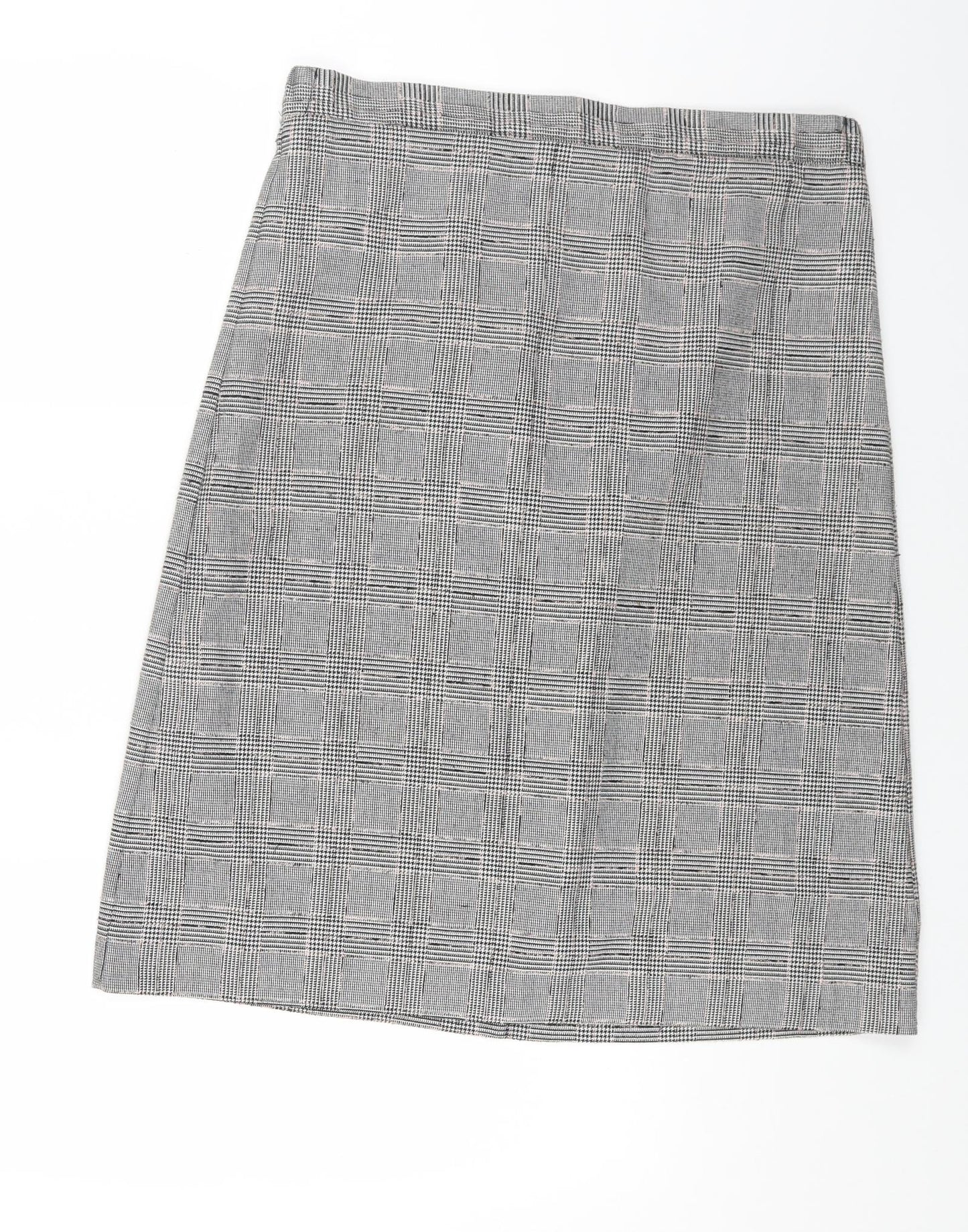 Classics Womens Multicoloured Plaid Polyester A-Line Skirt Size 34 in