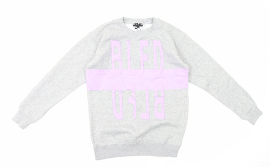 BLFD Womens Grey Cotton Pullover Sweatshirt Size 8 Pullover