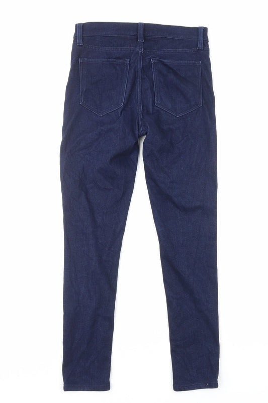 Gap Womens Blue Cotton Straight Jeans Size 6 L27 in Regular Zip