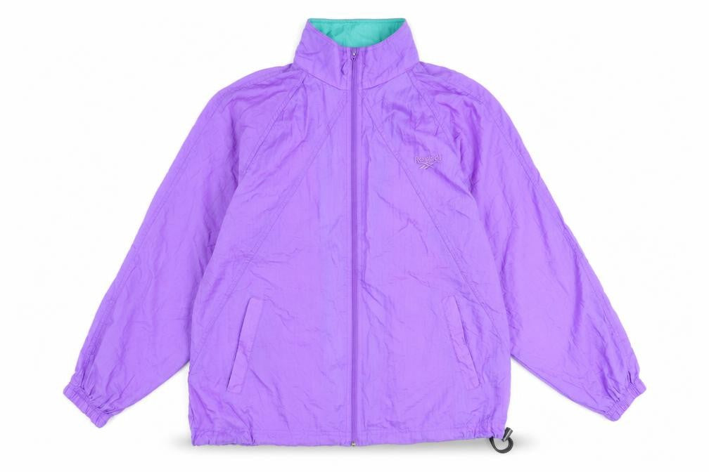 Womens UK Size M  Reebok Purple Nylon Coat