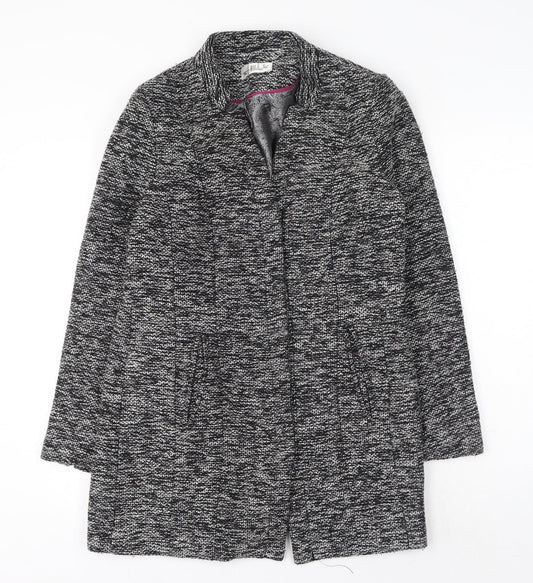 Baf woman Womens Grey Geometric Jacket Size 16 Button