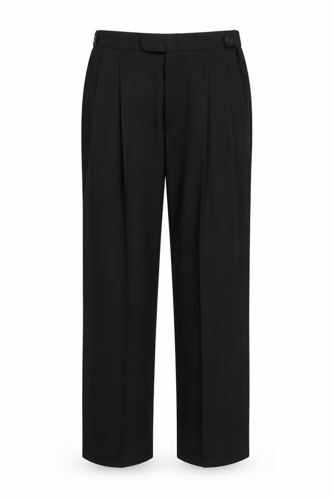 Marks and Spencer Womens Black Polyester Dress Pants Trousers Size 34 in L31 in Regular Zip