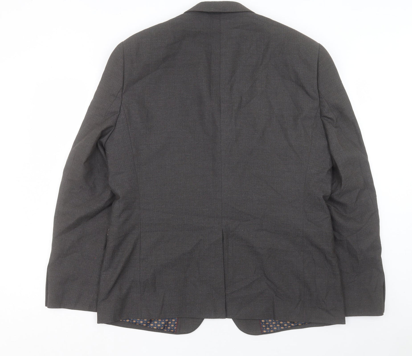 NEXT Mens Grey Polyester Jacket Suit Jacket Size 44