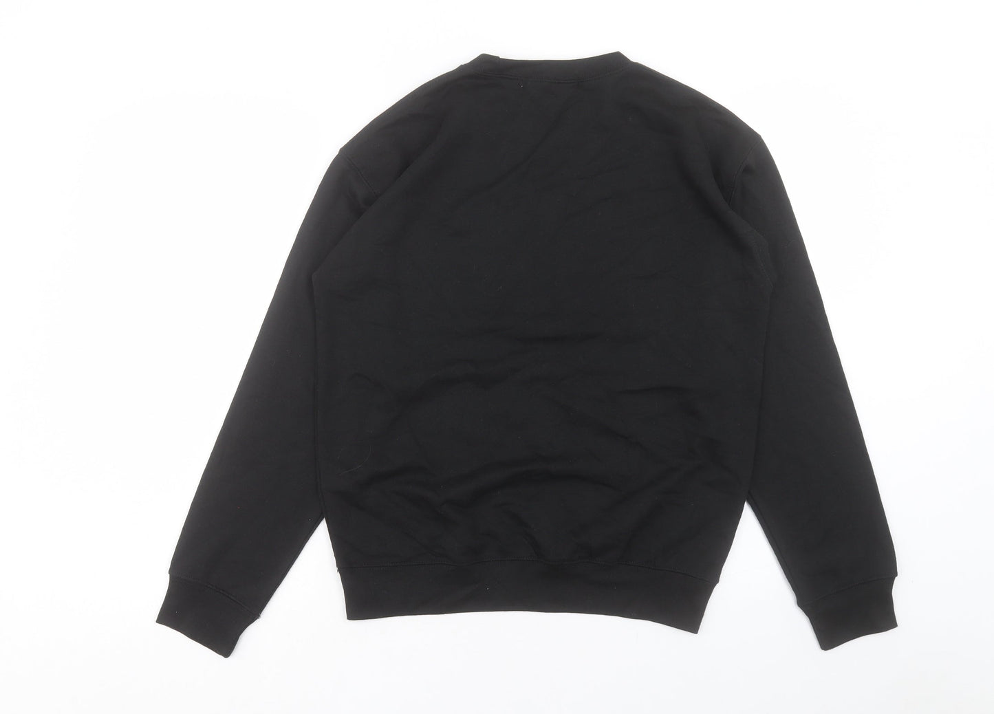 Mode LL Womens Black Cotton Pullover Sweatshirt Size 8 Pullover
