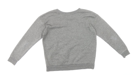 Atmoshphere Womens Grey Polyester Pullover Sweatshirt Size 10 Pullover