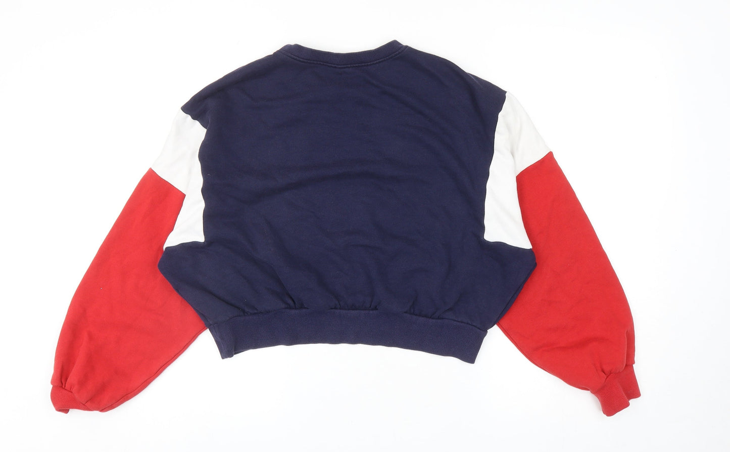Divided by H&M Womens Multicoloured Colourblock Cotton Pullover Sweatshirt Size S Pullover