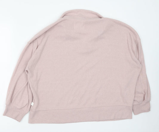 George Womens Pink Polyester Pullover Sweatshirt Size L Pullover