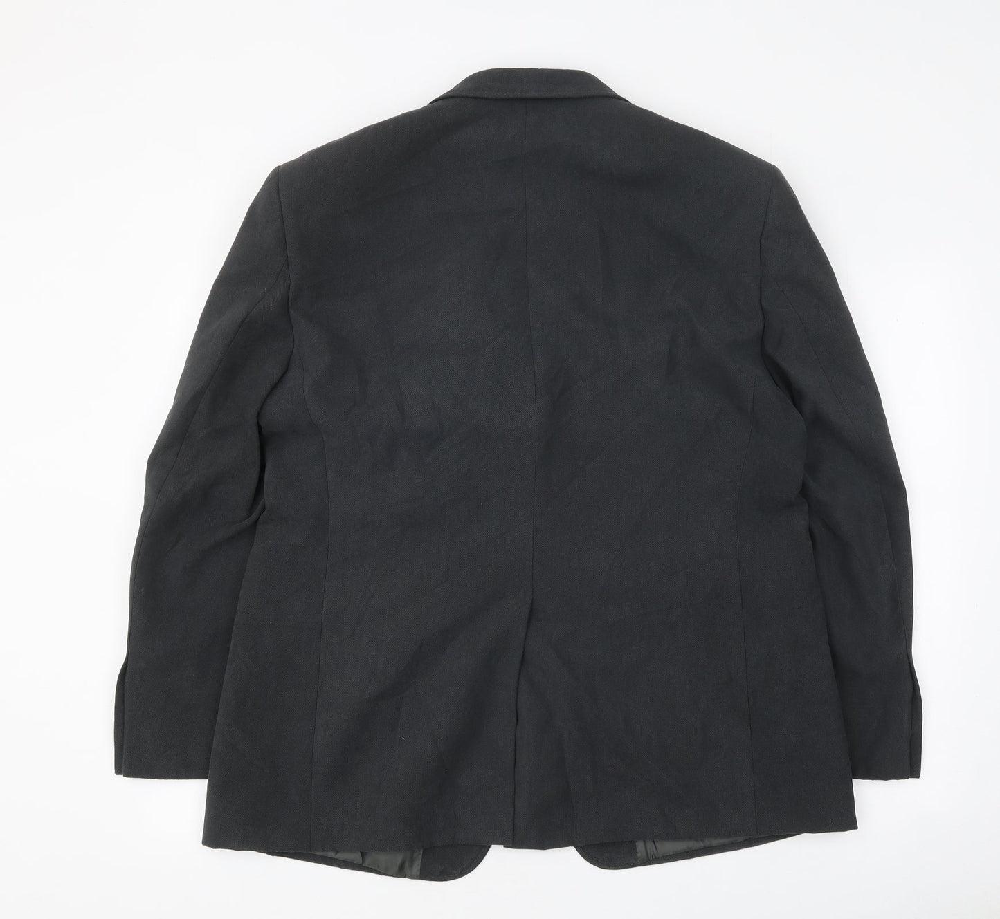 Marks and Spencer Mens Black Polyester Jacket Suit Jacket Size 42