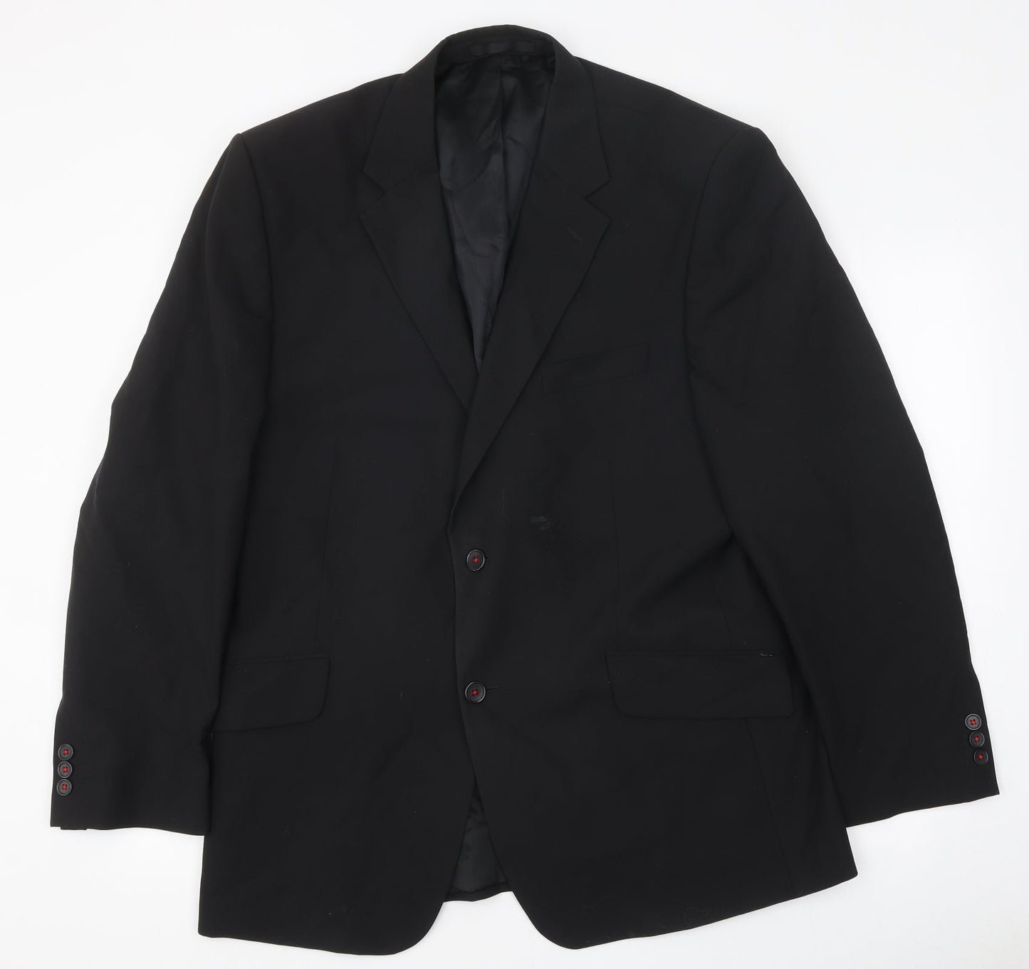 Incopatewear Mens Black Polyester Jacket Suit Jacket Size 42
