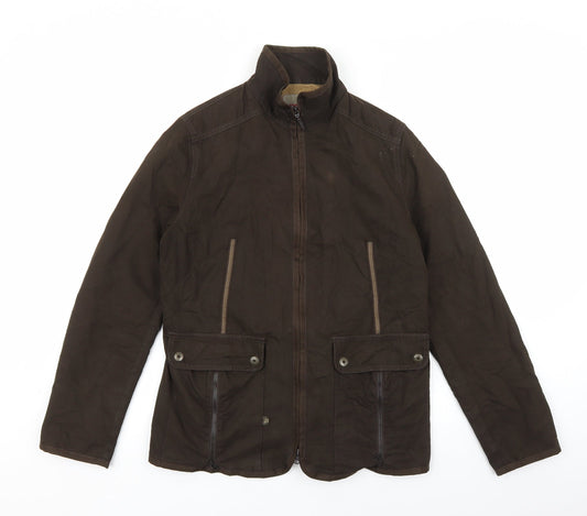 Jocavi Womens Brown Jacket Coat Size 12 Zip