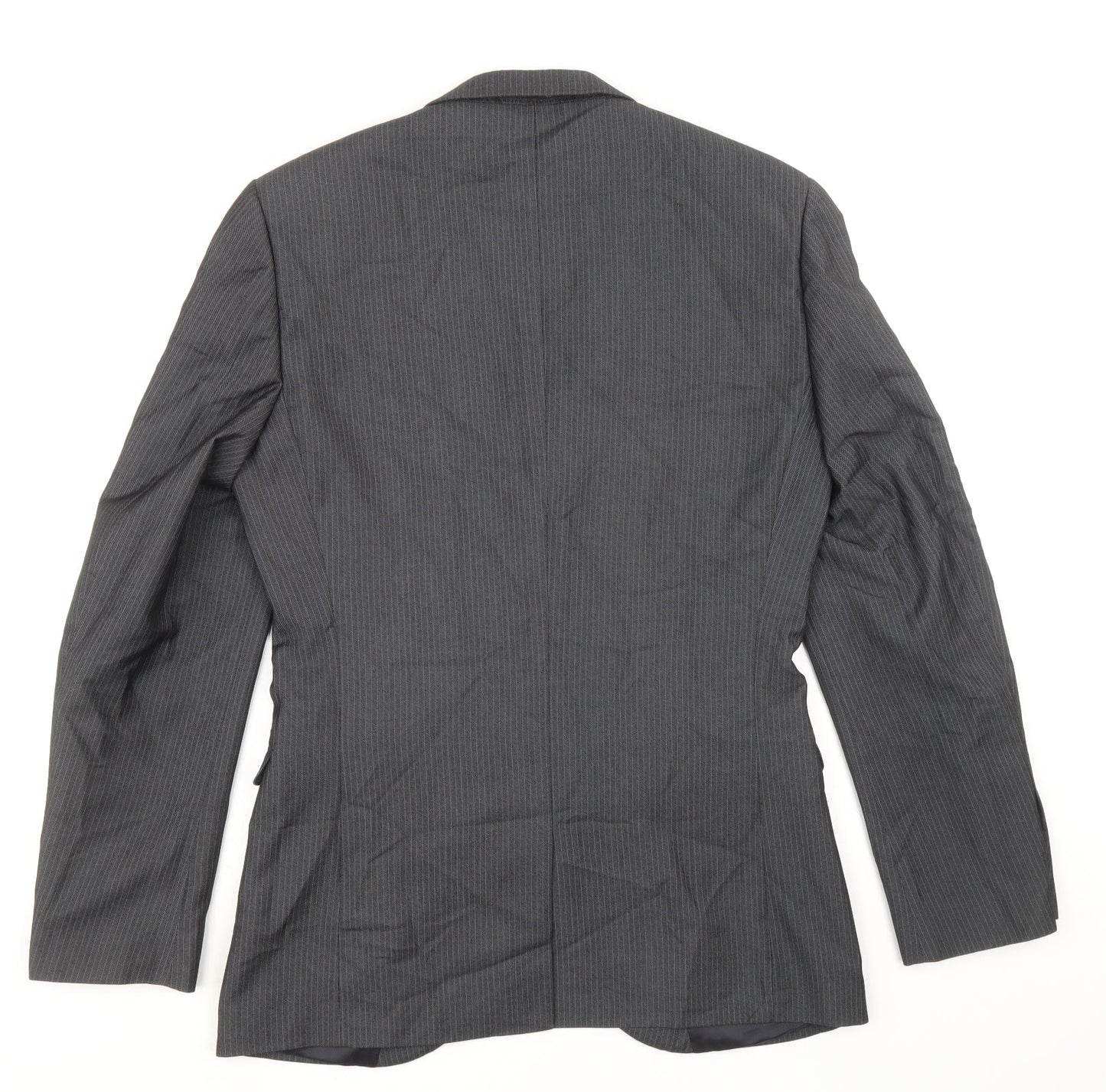 Marks and Spencer Mens Grey Polyester Jacket Suit Jacket Size 39
