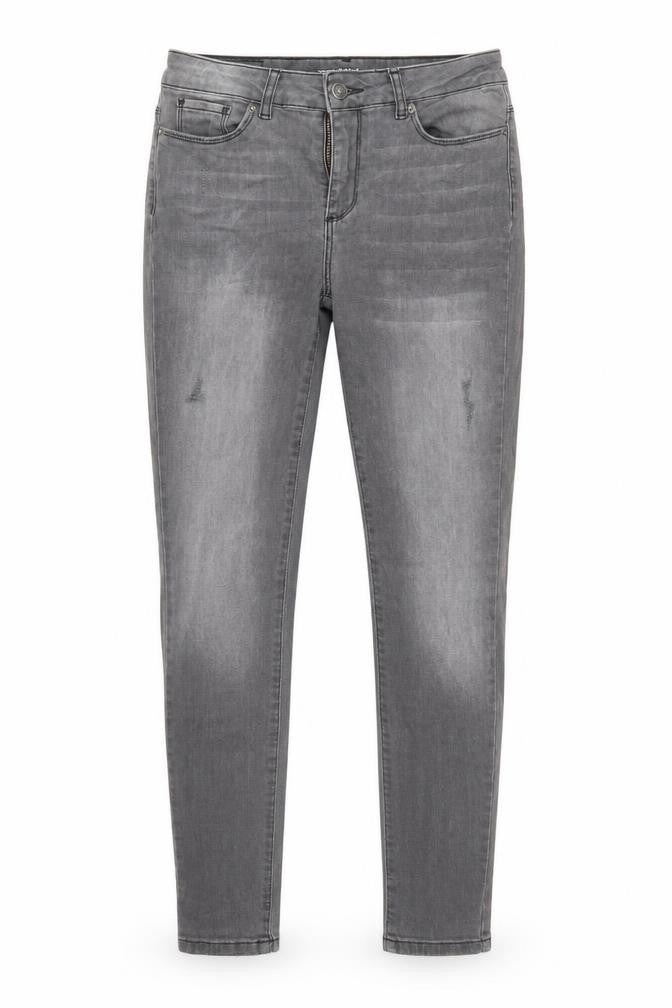 Vera Moda Mens Grey Cotton Skinny Jeans Size 28 in Regular Zip