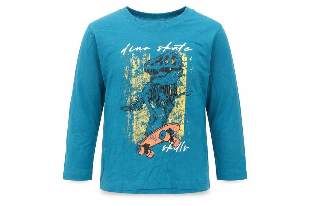 Urbn Dept Boys Blue 100% Cotton Basic T-Shirt Size 6 Years Round Neck Pullover