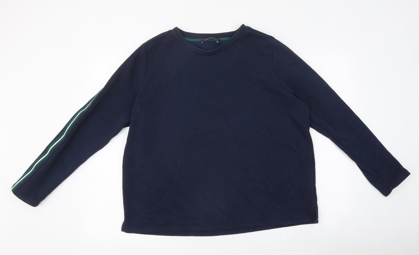 Marks and Spencer Womens Blue Polyester Pullover Sweatshirt Size 14 Pullover