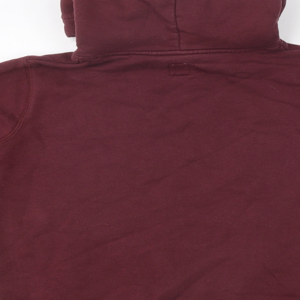 Jack Wills Womens Brown Cotton Pullover Hoodie Size 8 Pullover