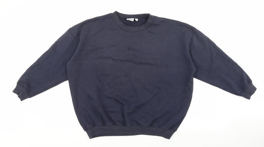 Damart Mens Black Cotton Pullover Sweatshirt Size M