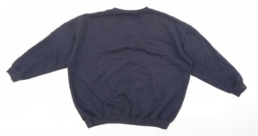 Damart Mens Black Cotton Pullover Sweatshirt Size M
