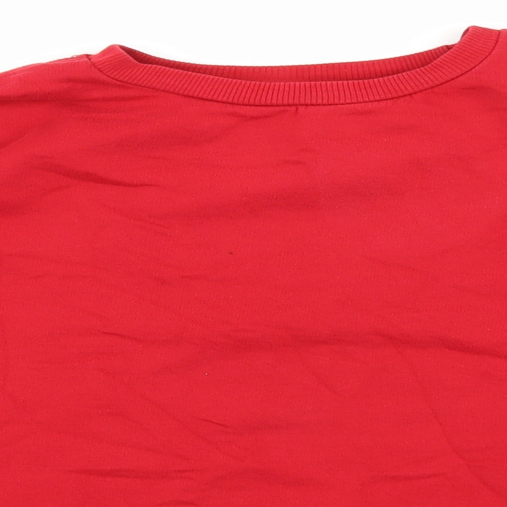 PEP&CO Boys Red Cotton Pullover Sweatshirt Size 12-13 Years Pullover