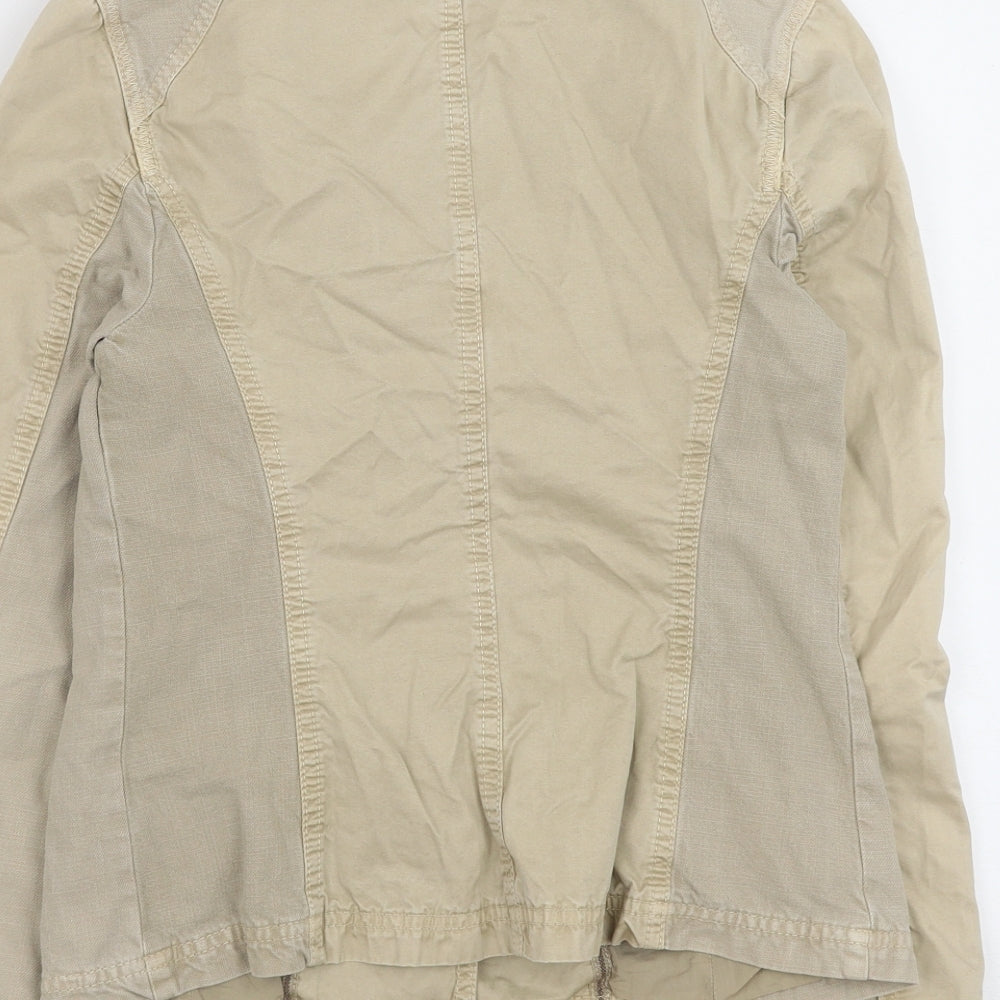 Timberland Womens Beige Jacket Size 8 Button