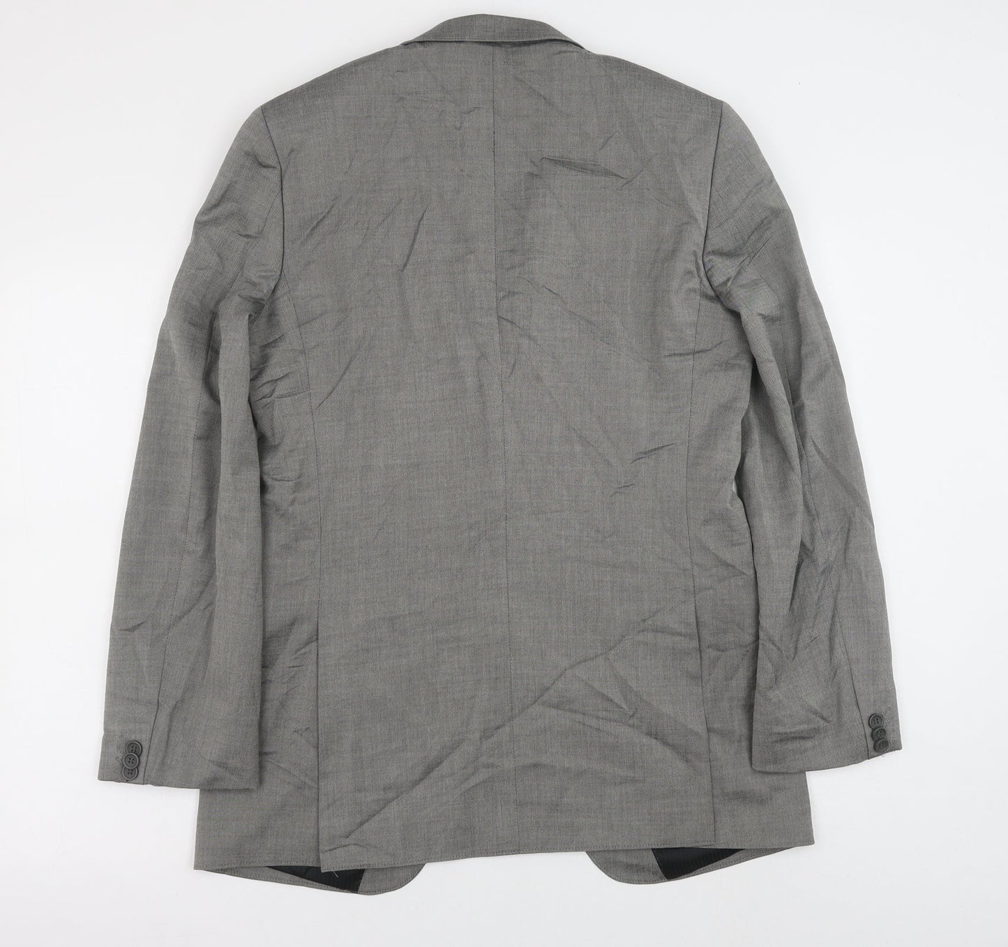 topma Mens Grey Polyester Jacket Blazer Size 40