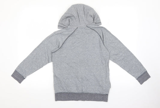 Matalan Boys Grey Cotton Full Zip Hoodie Size 10 Years Zip