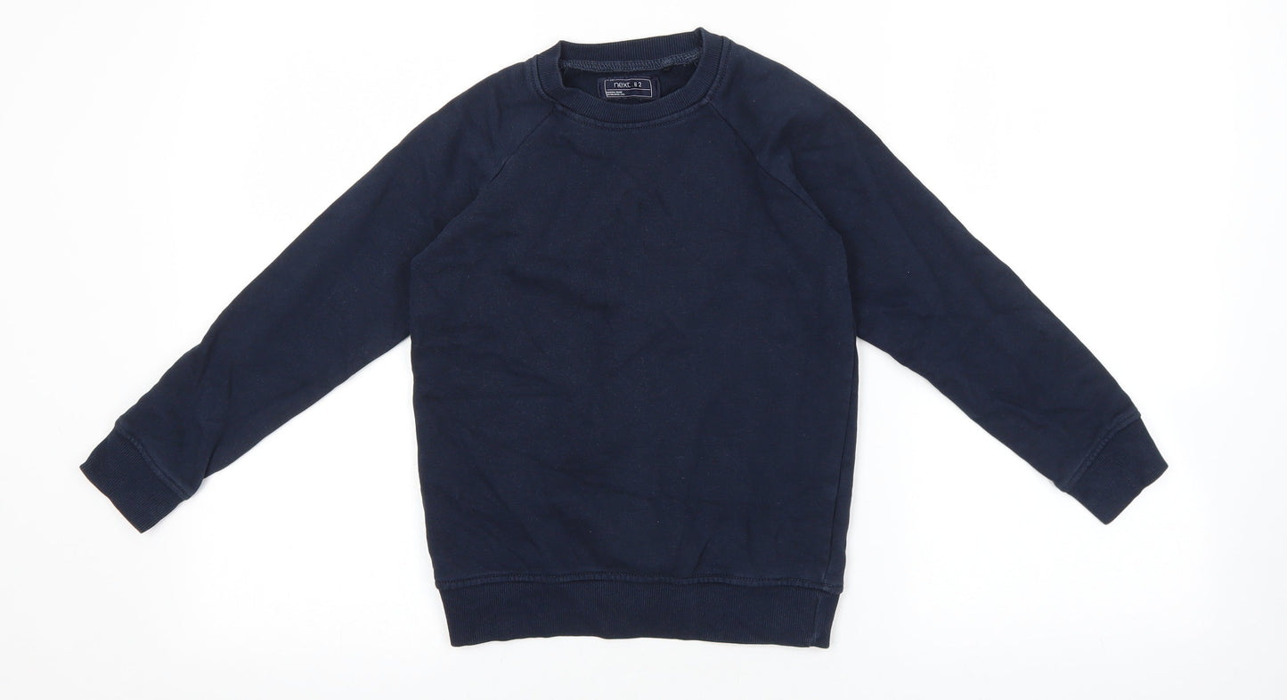 NEXT Boys Blue Cotton Pullover Sweatshirt Size 8 Years Pullover